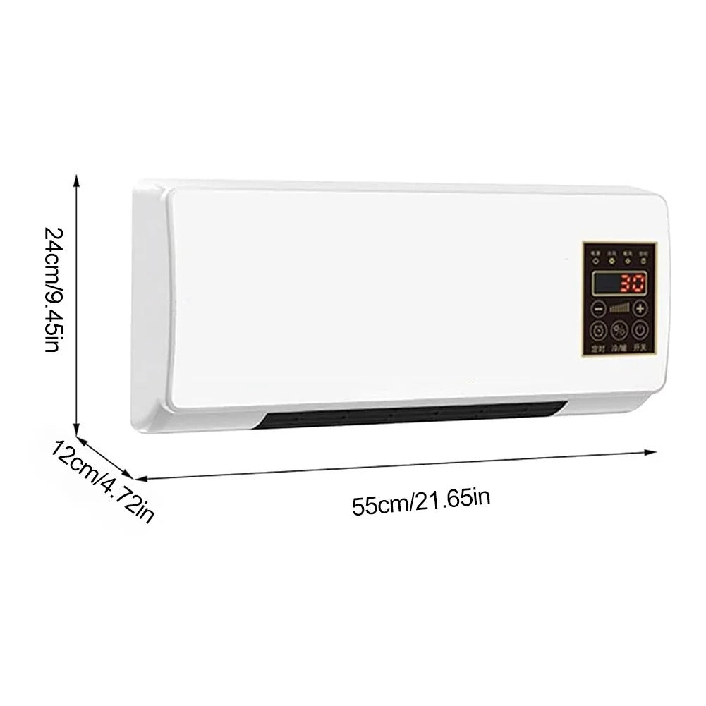 Mini Aire Acondicionado Portátil de Pared Frío y Calor con Control Remoto